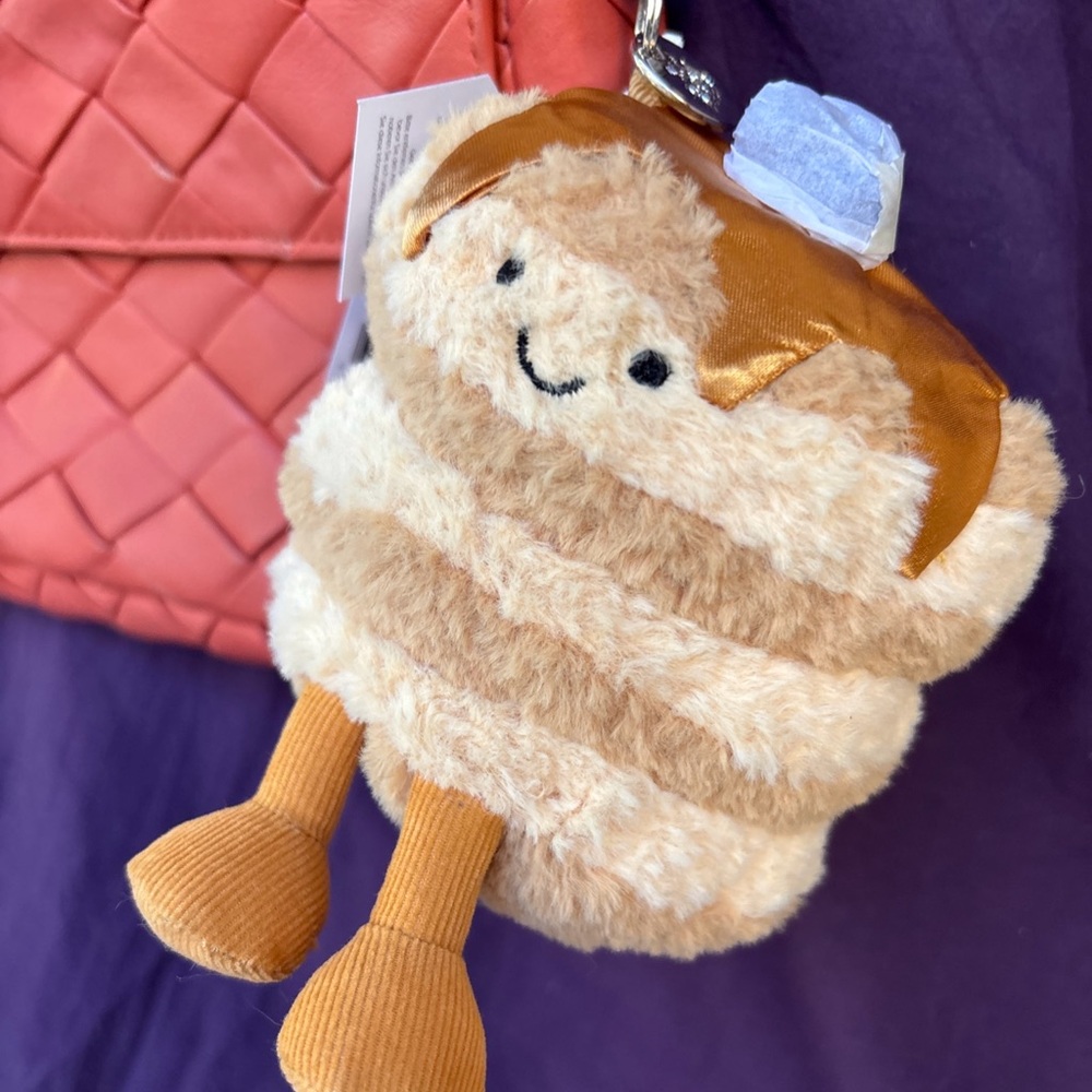 EXCLUSIVE Jellycat Amuseables FRAN PANCAKES Bag Charm Authentic in-hand NY FAO